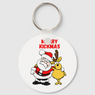 Merry Kickmas Schlüsselanhänger
