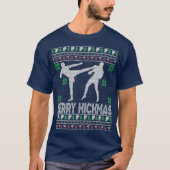Merry Kickmas Taekwondo Funny Christmas T-Shirt (Vorderseite)
