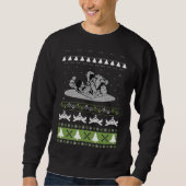 Merry Kickmas Ugly Christmas Karate Jiu Jitsur Sweatshirt (Vorderseite)