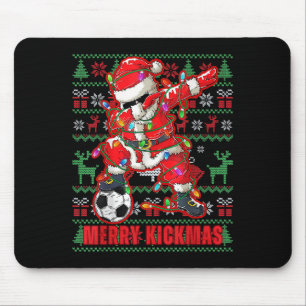 Merry Kickmas Weihnachts Fußball Ball Ugly Youth S Mousepad