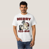 Merry Kiss-Mas Christmas T-shirt (Vorne ganz)