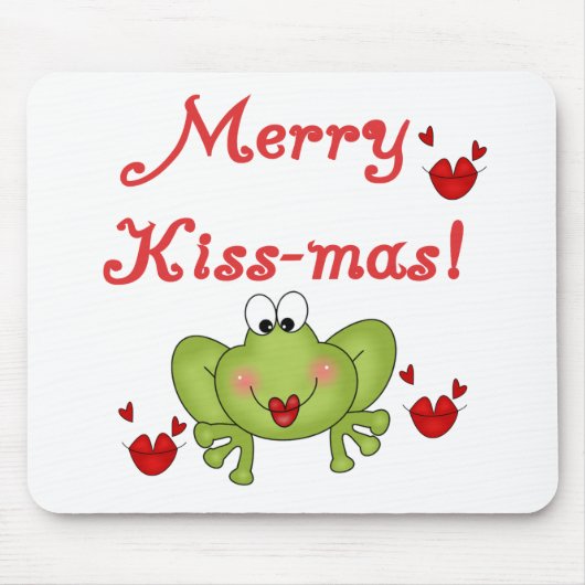 Merry Kiss-Mas Tshirts und Geschenke Mousepad (Vorne)