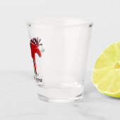 Merry Kiss Moose Christmas Schnapsglas (Rechts)