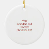 Merry Kiss Moose Keramik Ornament (Hinten)