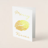 Merry Kisses Folienkarte (Vorderseite)