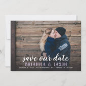 Merry Kisses Warm Wünsche Rett Date 6-Foto Lilac Save The Date (Rückseite)