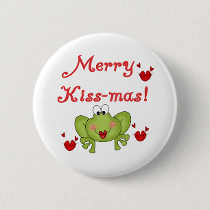 Merry Kissmas Button