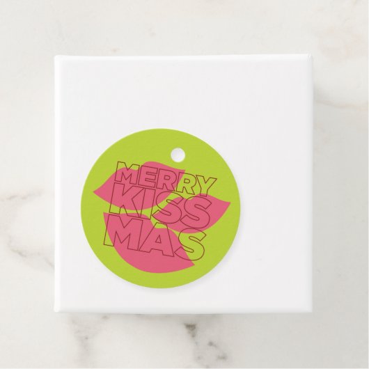 Merry Kissmas Geschenk-Tag Geschenkanhänger (Beispiel)