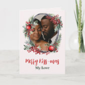 Merry Kissmas meine Liebe romantisch Weihnachten (Vorderseite)