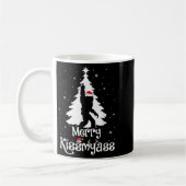 Merry Kissmy Funny Bigfoot Yeti Sasquatch Christma Kaffeetasse (Links)