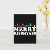 Merry Kissmy Shirt - Inappropriate Christmas Shirt Karte (Gelbe Blume)