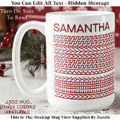 Merry Kissmyass Custom Name 160R Hidden Message Kaffeetasse