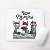 Merry Kissmyass Donkey Weihnachtsmannmütze String Mousepad (Mit Mouse)