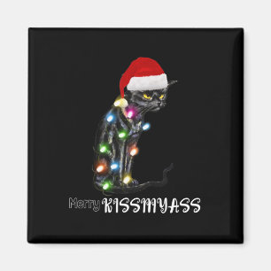 Merry Kissmyass Fun Weihnachtsbeleuchtung Magnet