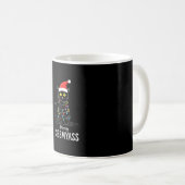 Merry Kissmyass Funny Cat Christmas Lights Premium Kaffeetasse (VorderseiteRechts)