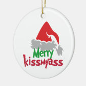 Merry Kissmyass Funny Christmas Ornament (Links)