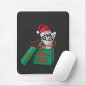 Merry Kitty, Frohe Weihnachten Mousepad (Mit Mouse)
