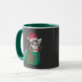 Merry Kitty, Frohe Weihnachten Tasse (Vorderseite Links)