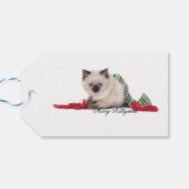 Merry Kittymas Geschenktag Geschenkanhänger