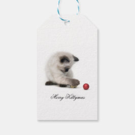 Merry Kittymas Geschenktag Geschenkanhänger
