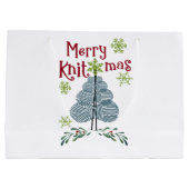 Merry Knitmas Weihnachtskitten Große Geschenktüte (Rückseite)