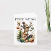 Merry Knittmas Weihnachten stürzen (Vorderseite)