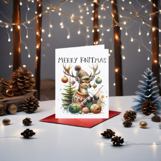 Merry Knittmas Weihnachten stürzen