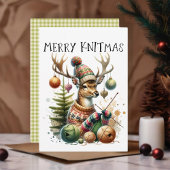 Merry Knittmas Weihnachten stürzen Einladung