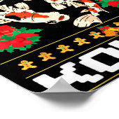 Merry Koima's Koi Fish Ugly Christmas Xmas Party Poster (Ecke)