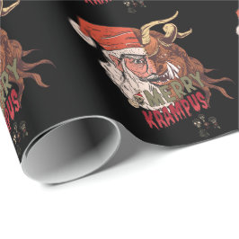 Merry Krampus Beängstigend Santa Horror Weihnachte Geschenkpapier