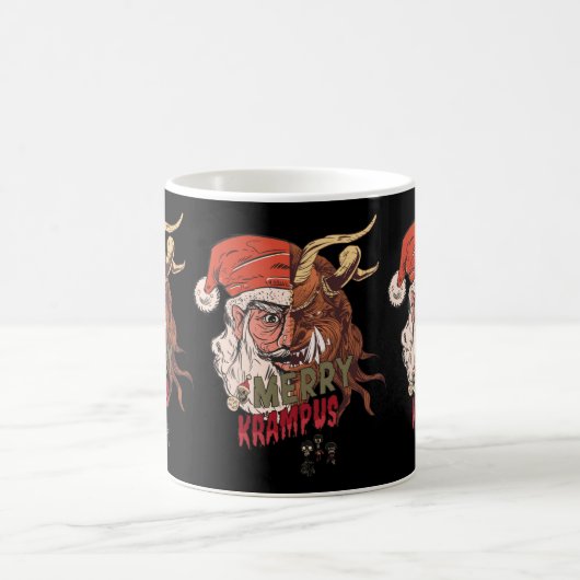 Merry Krampus Beängstigend Santa Horror Weihnachte Kaffeetasse (Mittel)