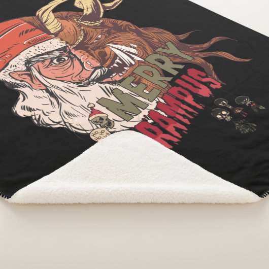 Merry Krampus Beängstigend Santa Horror Weihnachte Sherpadecke (3/4)