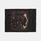 Merry Krampus Christmas Xmas Horror Ugly Sweater E Fleecedecke (Vorderseite (Horizontal))