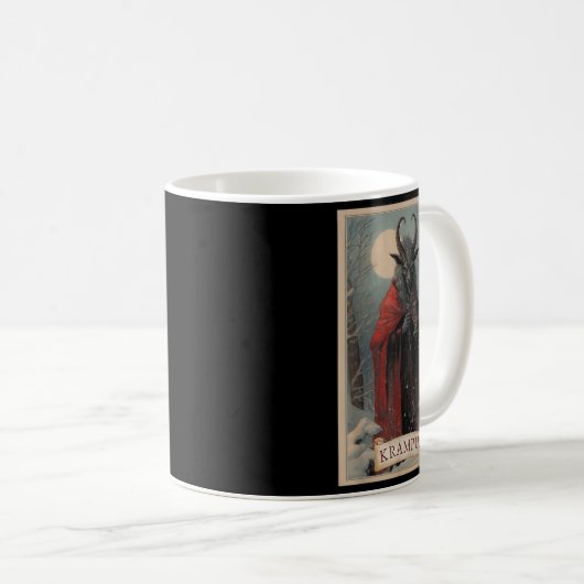 Merry Krampus Christmas Xmas Horror Ugly Sweater E Kaffeetasse (VorderseiteRechts)