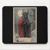 Merry Krampus Christmas Xmas Horror Ugly Sweater E Mousepad (Vorne)