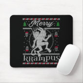 Merry Krampus Christmas Xmas Horror Ugly Sweater E Mousepad (Mit Mouse)