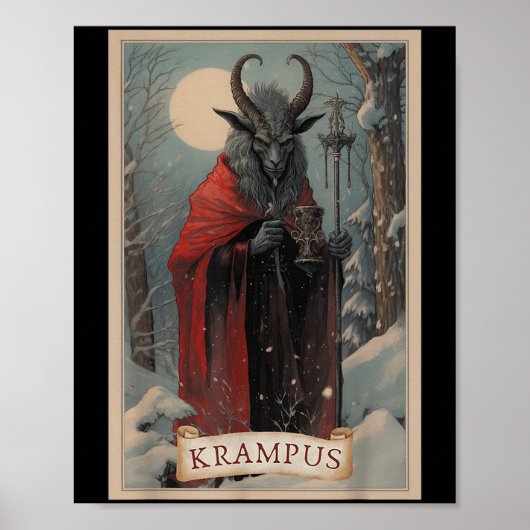 Merry Krampus Christmas Xmas Horror Ugly Sweater E Poster (Vorne)