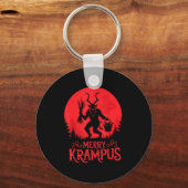 Merry Krampus Christmas Xmas Horror Ugly Sweater E Schlüsselanhänger (Vorderseite)