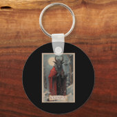 Merry Krampus Christmas Xmas Horror Ugly Sweater E Schlüsselanhänger (Vorderseite)