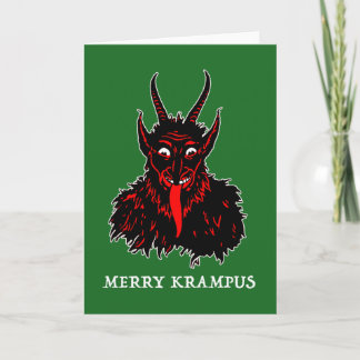 MERRY KRAMPUS FEIERTAGSKARTE