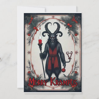 Merry Krampus Feiertagskarte