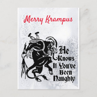 Merry Krampus Grußkarte Feiertagspostkarte