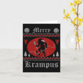 Merry Krampus Horror Christmas Shirt Evil Pajama E Karte (Gelbe Blume)