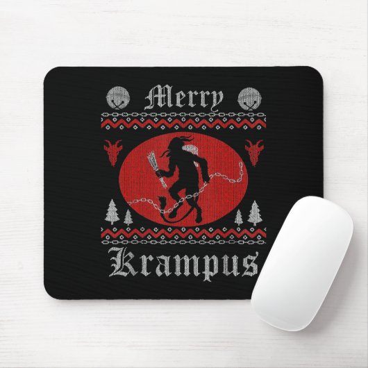 Merry Krampus Horror Christmas Shirt Evil Pajama E Mousepad (Mit Mouse)