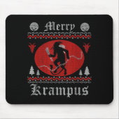 Merry Krampus Horror Christmas Shirt Evil Pajama E Mousepad (Vorne)