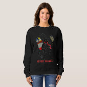 Merry Krampus Horror Krampus Devil Caught Naughty Sweatshirt (Vorne ganz)