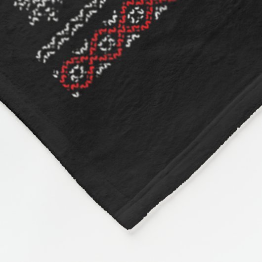 Merry Krampus Horror Soky Evil Funny Ugly Christma Fleecedecke (Ecke)