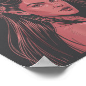 Merry Krampus Ironic Lilith Christmas Dark Feminin Poster (Ecke)