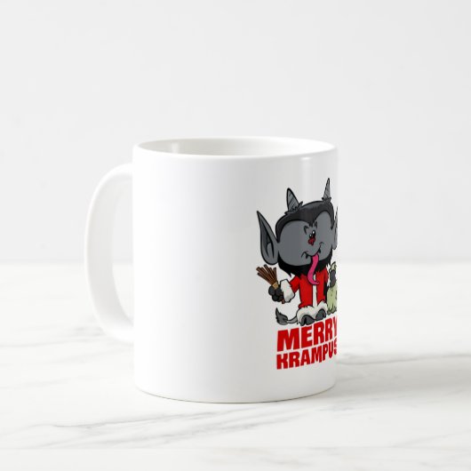 MERRY KRAMPUS KAFFEETASSE (Vorderseite Links)