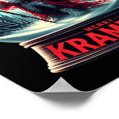 Merry Krampus Krampus kommt in die Stadt Xmas Horr Poster (Ecke)